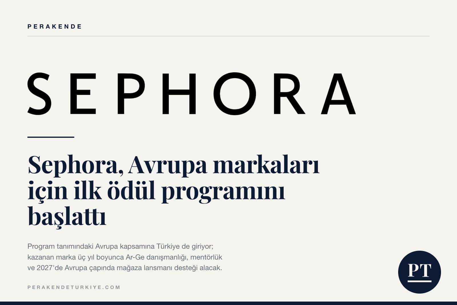 Sephora, Avrupa markaları için ilk ödül programını başlattı