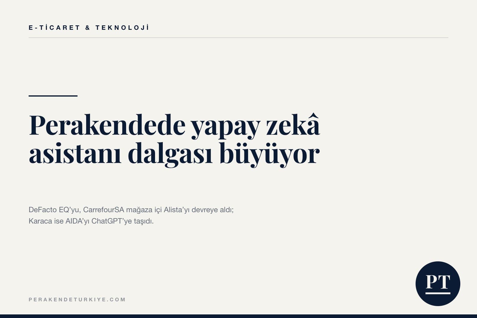 Perakendede yapay zekâ asistanı dalgası büyüyor