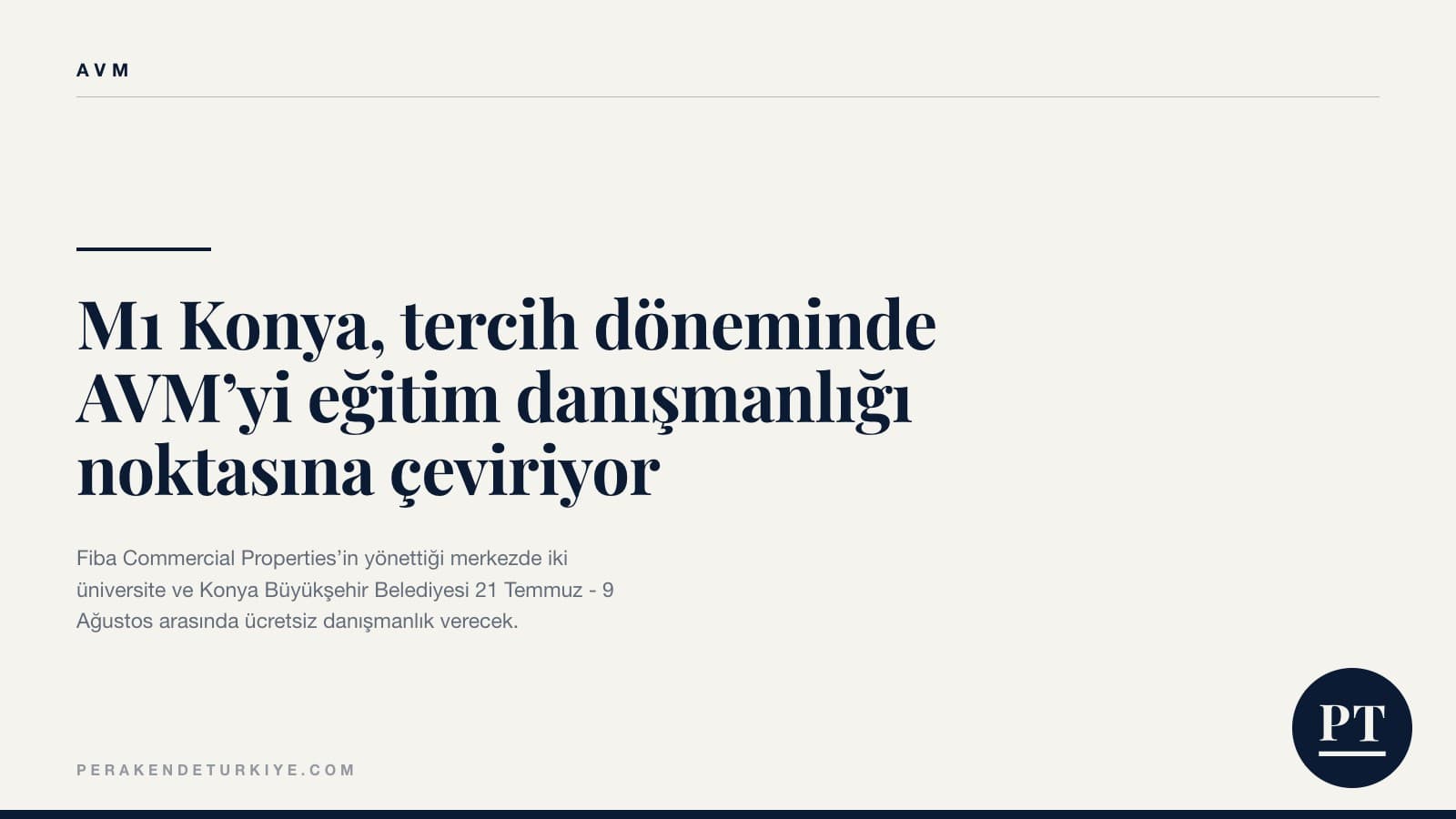 M1 Konya, tercih döneminde AVM’yi eğitim danışmanlığı noktasına çeviriyor