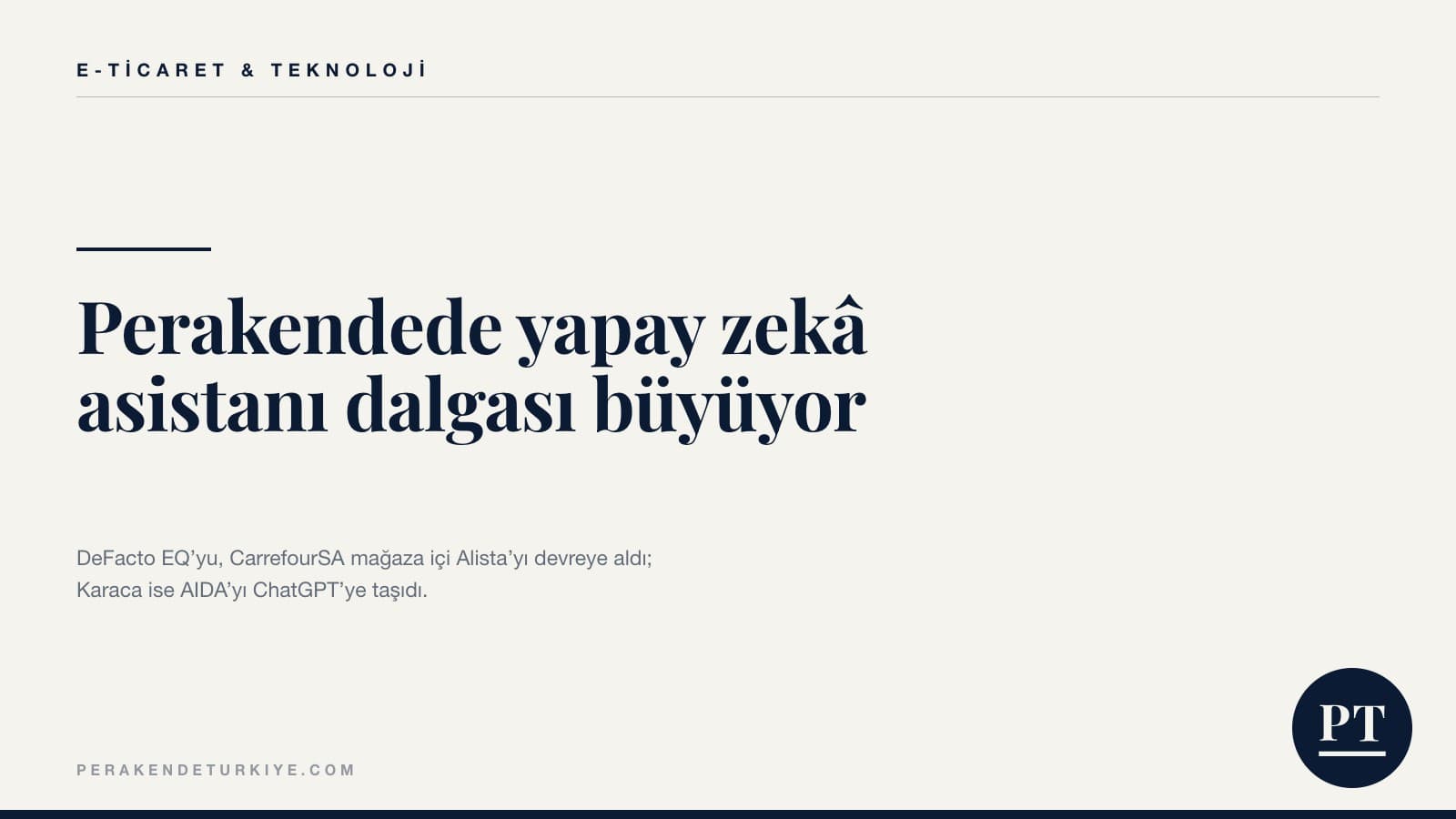 Perakendede yapay zekâ asistanı dalgası büyüyor