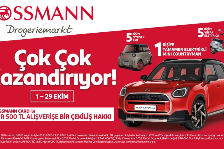 Rossmann, 16. yılında Rossmann Card sahiplerine 61 ödüllü çekiliş düzenliyor